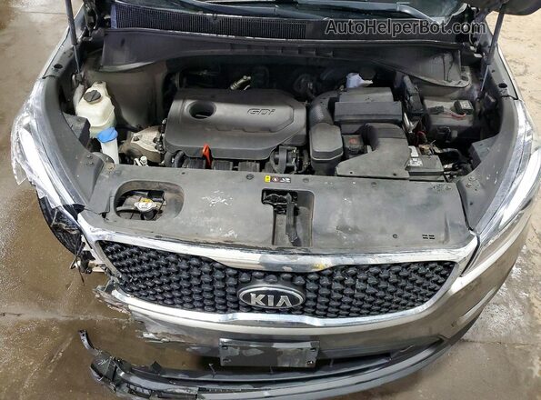 5XYPGDA38GG037604 2016 KIA SORENTO Silver Engine compartment view