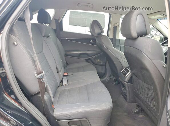 5XYPGDA38GG078654 2016 KIA SORENTO Black Widok wnętrza z tyłu