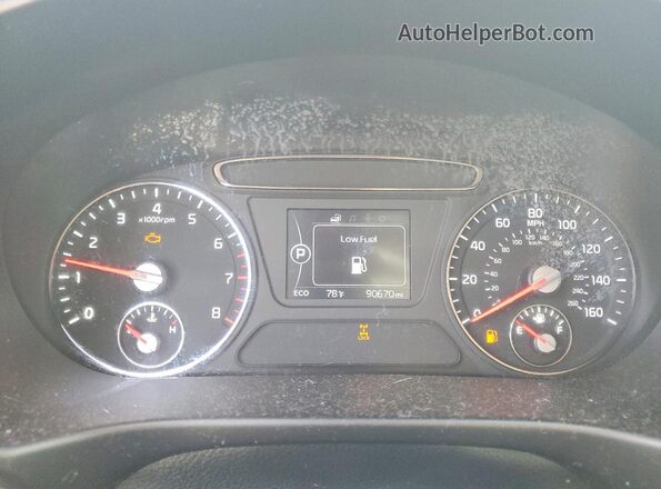 5XYPGDA52GG025532 2016 KIA SORENTO Белый Вид щитка приборов