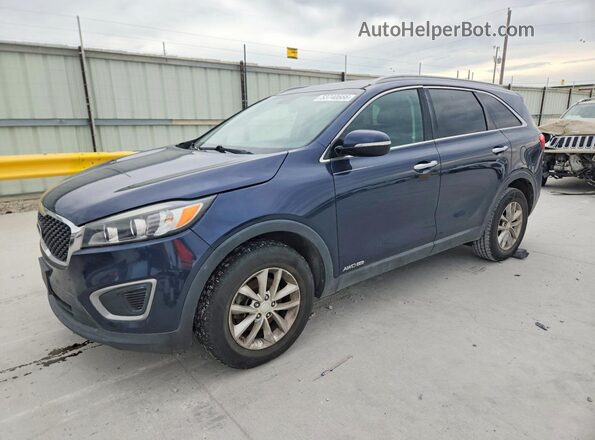 5XYPGDA58GG002854 2016 KIA SORENTO Blue Vista tres cuartos delantera izquierda