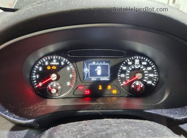 5XYPGDA5XGG084392 2016 KIA SORENTO Black Widok zestawu wskaźników