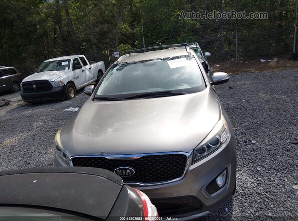 5XYPH4A15GG185477 2016 KIA SORENTO Коричневый Вид щитка приборов