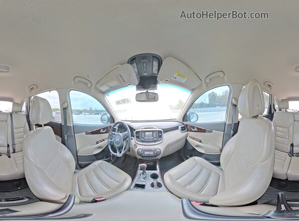 5XYPH4A17GG138533 2016 KIA SORENTO Белый Панорамный вид салона 360°