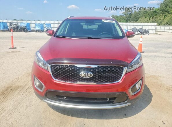 5XYPH4A19HG190165 2017 KIA SORENTO Red Widok z przodu