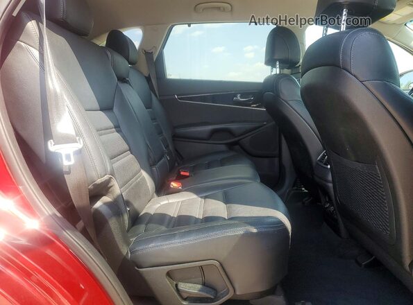 5XYPH4A19HG190165 2017 KIA SORENTO Red Widok wnętrza z tyłu