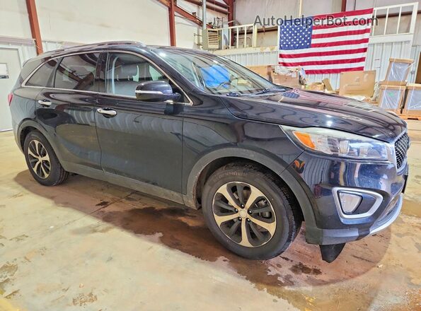 5XYPH4A52JG411646 2018 KIA SORENTO Черный Передняя правая четверть