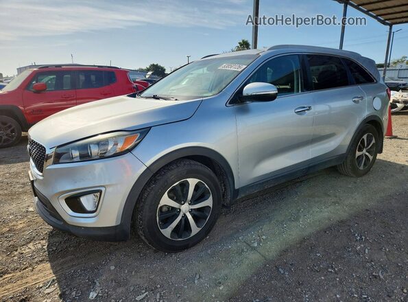 5XYPH4A59HG324434 2017 KIA SORENTO Серебряный Передняя левая четверть