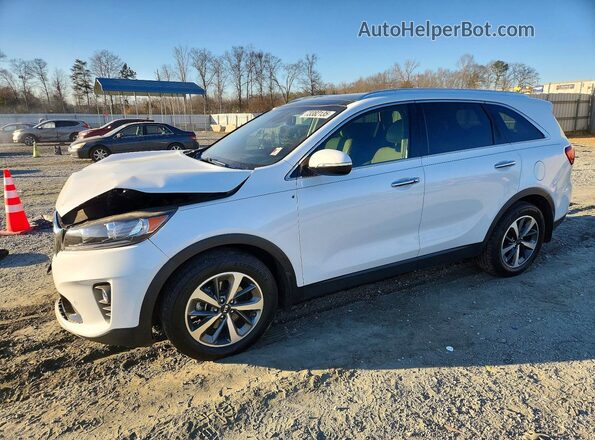 5XYPH4A59KG503449 2019 KIA SORENTO White Przód lewy