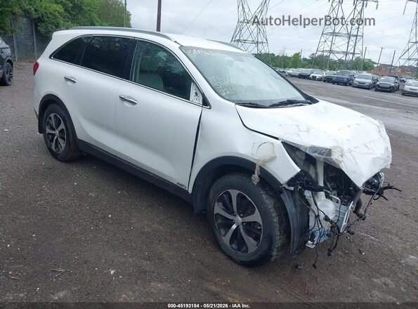5XYPHDA14HG221533 2017 KIA SORENTO Белый Передняя правая четверть