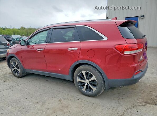 5XYPHDA16GG114854 2016 KIA SORENTO Бордовый Задняя левая четверть