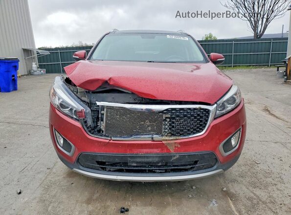5XYPHDA16GG114854 2016 KIA SORENTO Бордовый Вид спереди