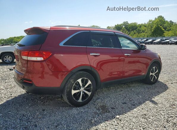 5XYPHDA17GG021843 2016 KIA SORENTO Red Задня права чверть