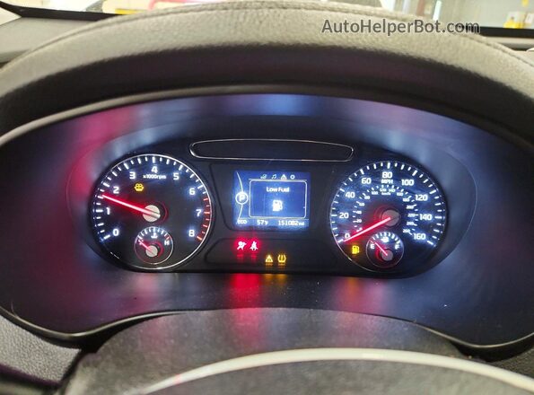 5XYPHDA19GG038580 2016 KIA SORENTO Silver ხელსაწყოთა პანელის ხედი