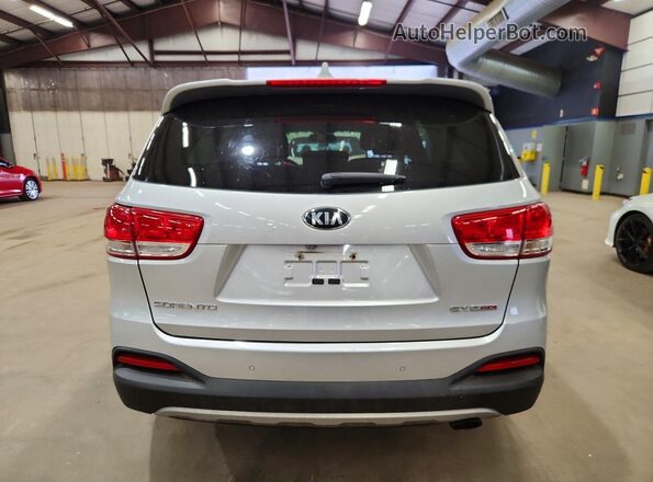 5XYPHDA19GG038580 2016 KIA SORENTO Silver უკანა ხედი