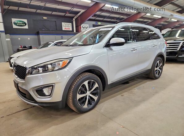 5XYPHDA19GG038580 2016 KIA SORENTO Silver წინა მარცხენა ხედი სამი მეოთხედიდან