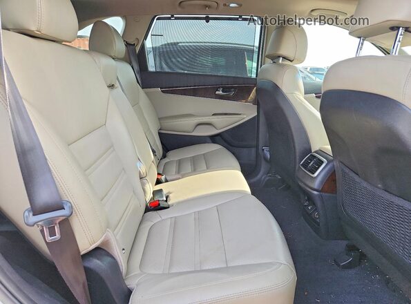 5XYPHDA19HG253846 2017 KIA SORENTO Белый Вид задних сидений