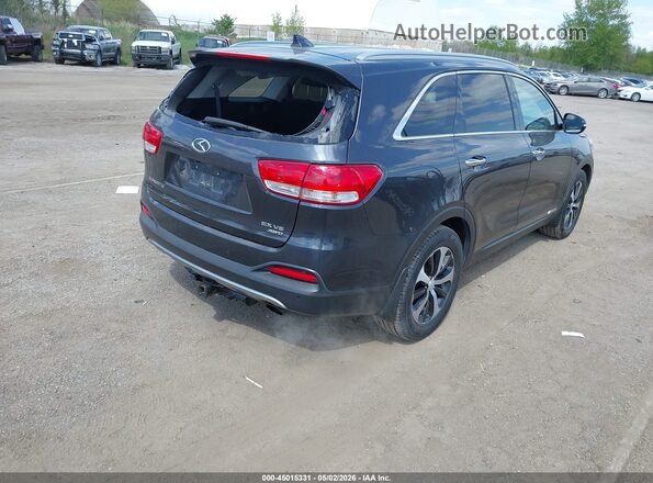 5XYPHDA51GG085380 2016 KIA SORENTO Серый Задняя правая четверть