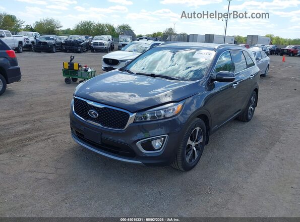 5XYPHDA51GG085380 2016 KIA SORENTO Серый Передняя левая четверть