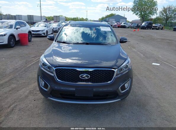 5XYPHDA51GG085380 2016 KIA SORENTO Серый Вид щитка приборов