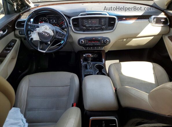 5XYPHDA52GG084013 2016 KIA SORENTO Коричневый Вид панели приборов
