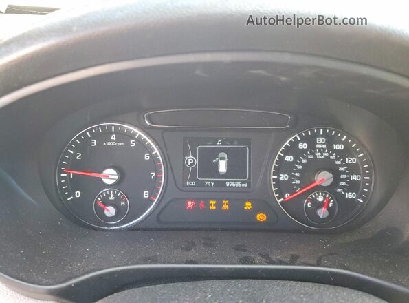 5XYPHDA52GG084013 2016 KIA SORENTO Коричневый Вид щитка приборов