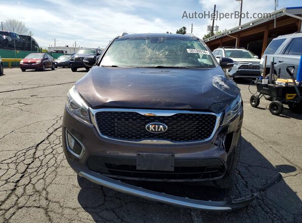 5XYPHDA52GG084013 2016 KIA SORENTO Коричневый Вид спереди