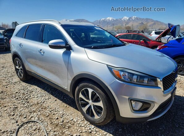 5XYPHDA53GG165036 2016 KIA SORENTO Серебряный Передняя правая четверть