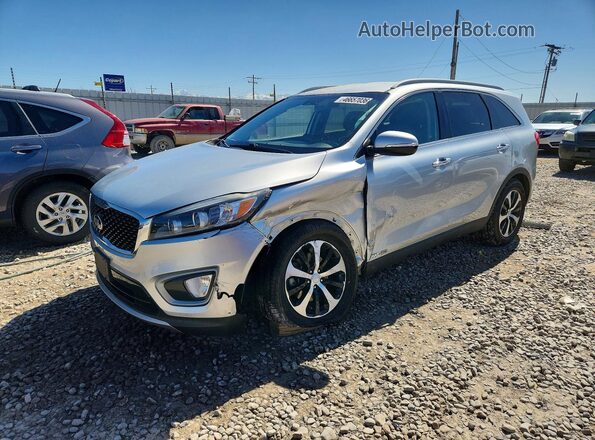 5XYPHDA53GG165036 2016 KIA SORENTO Серебряный Передняя левая четверть