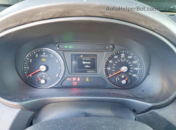 5XYPHDA56GG134301 2016 KIA SORENTO Серый Вид щитка приборов