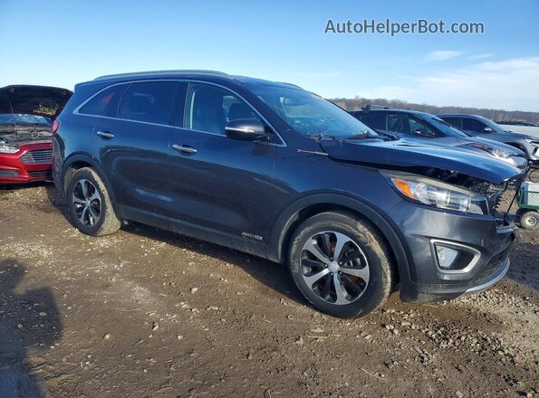5XYPHDA56GG134301 2016 KIA SORENTO Серый Передняя правая четверть