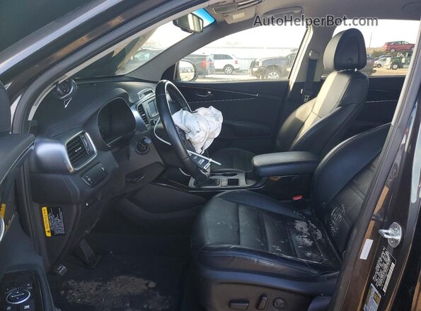 5XYPHDA56GG134301 2016 KIA SORENTO Серый Вид салона спереди