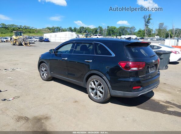 5XYPHDA57KG607809 2019 KIA SORENTO Черный Задняя левая четверть