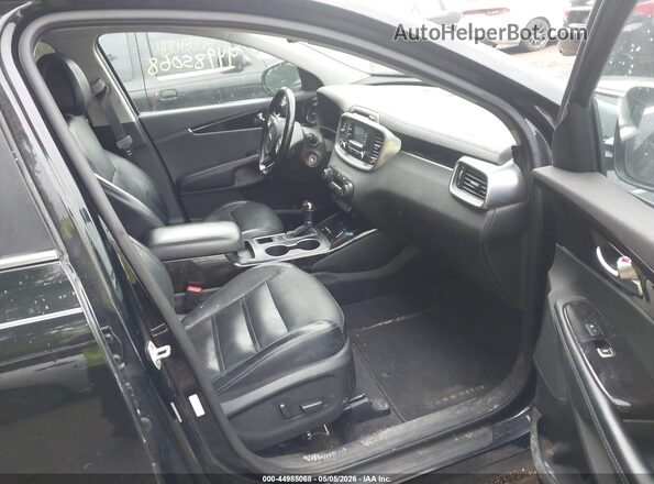 5XYPHDA59GG144031 2016 KIA SORENTO Black Widok wnętrza z przodu