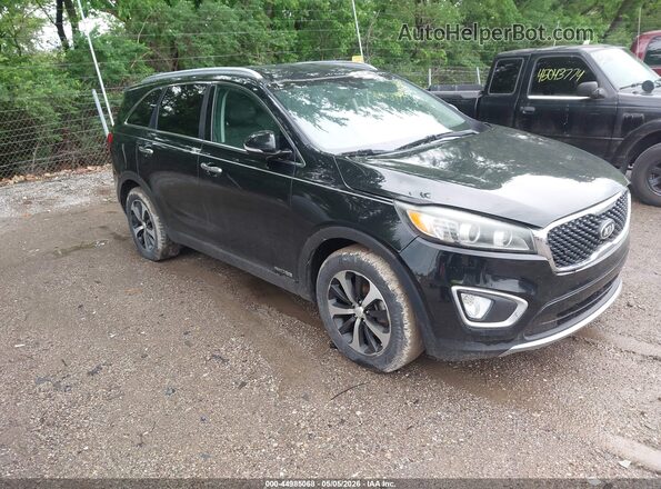 5XYPHDA59GG144031 2016 KIA SORENTO Black Przód prawy