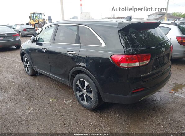 5XYPHDA59GG144031 2016 KIA SORENTO Black Tył lewy