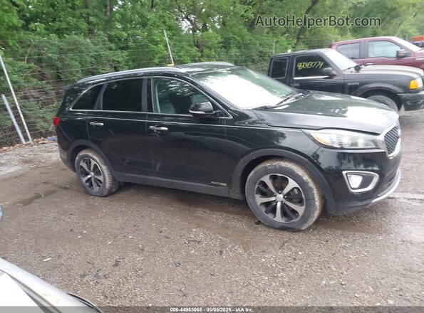 5XYPHDA59GG144031 2016 KIA SORENTO Black Widok wnętrza z tyłu