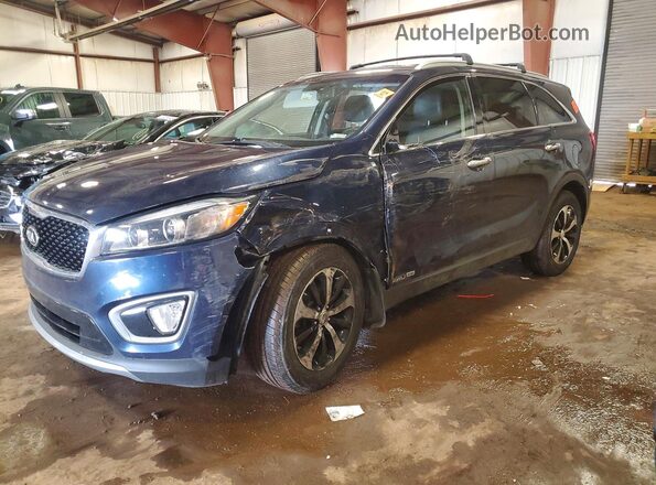 5XYPHDA5XGG069968 2016 KIA SORENTO Синий Передняя левая четверть