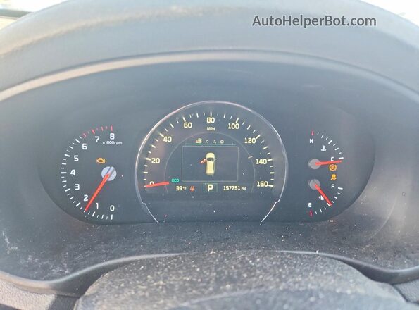 5XYPHDA5XGG069968 2016 KIA SORENTO Синий Вид щитка приборов