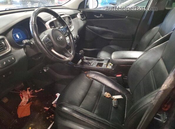 5XYPHDA5XGG069968 2016 KIA SORENTO Синий Вид салона спереди