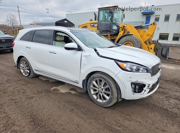 5XYPKDA5XJG372094 2018 KIA SORENTO Белый Передняя правая четверть
