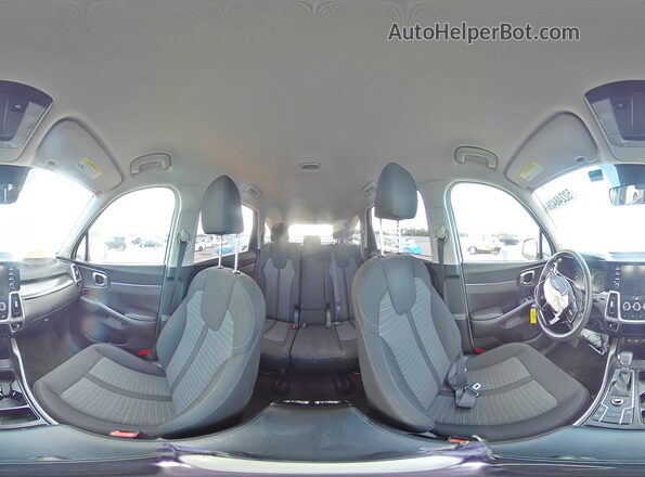 5XYRG4LC0MG019843 2021 KIA SORENTO White Vista interior de 360 grados