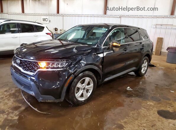 5XYRG4LC6MG023170 2021 KIA SORENTO Black წინა მარცხენა ხედი სამი მეოთხედიდან
