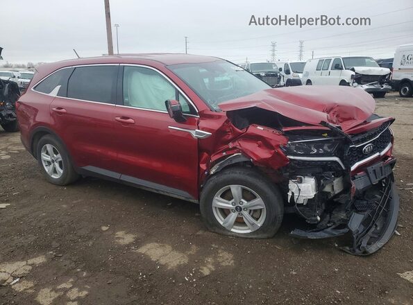 5XYRG4LC9MG025835 2021 KIA SORENTO Burgundy Delantero derecho