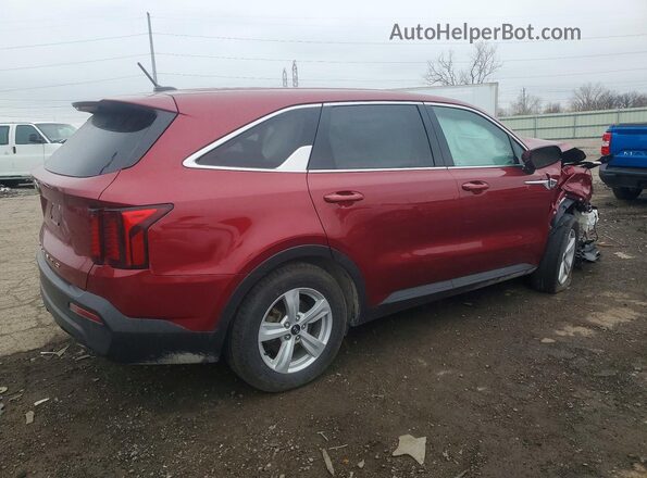 5XYRG4LC9MG025835 2021 KIA SORENTO Burgundy Trasero derecho