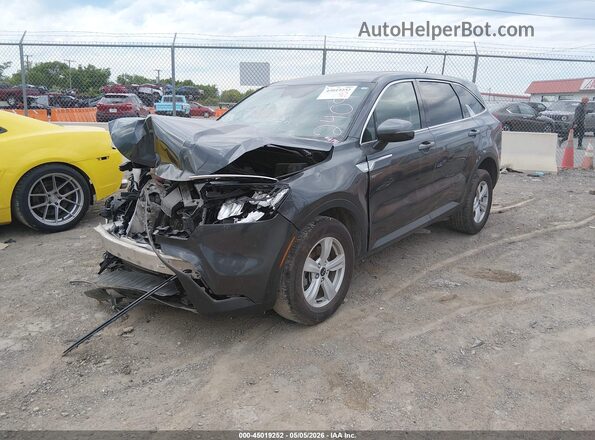5XYRGDLCXMG022409 2021 KIA SORENTO Черный Передняя левая четверть