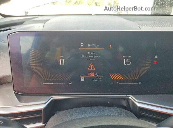 5XYRH4JF8SG354579 2025 KIA SORENTO White Vista del cuadro de instrumentos