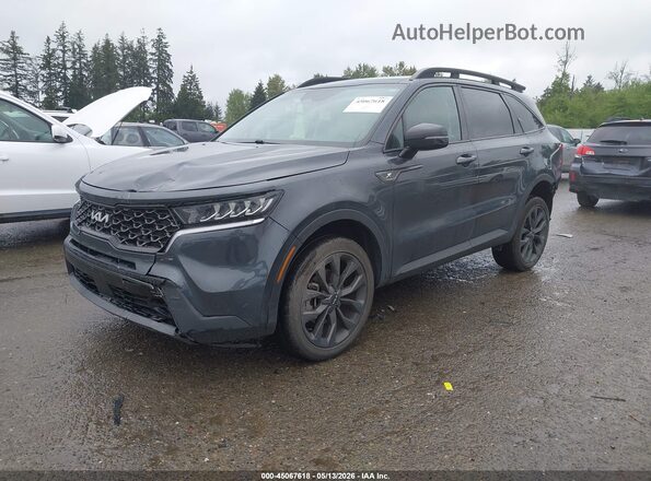 5XYRHDLF1PG241335 2023 KIA SORENTO Серый Передняя левая четверть
