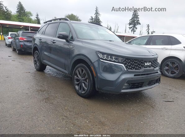 5XYRHDLF1PG241335 2023 KIA SORENTO Серый Передняя правая четверть