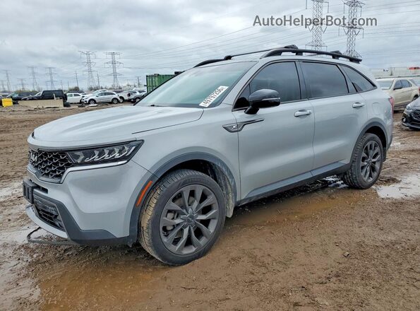 5XYRHDLF3NG120691 2022 KIA SORENTO Silver Przód lewy