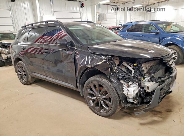 5XYRHDLF4NG104838 2022 KIA SORENTO Черный Передняя правая четверть